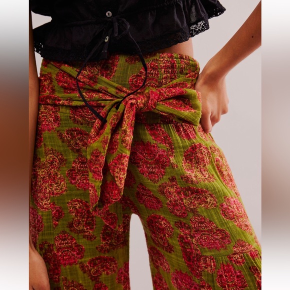 Free People Pants - Free People - One Good Day Printed Wide Leg Pants - XS